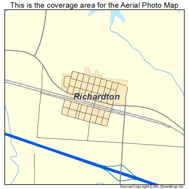 Richardton, ND location map 