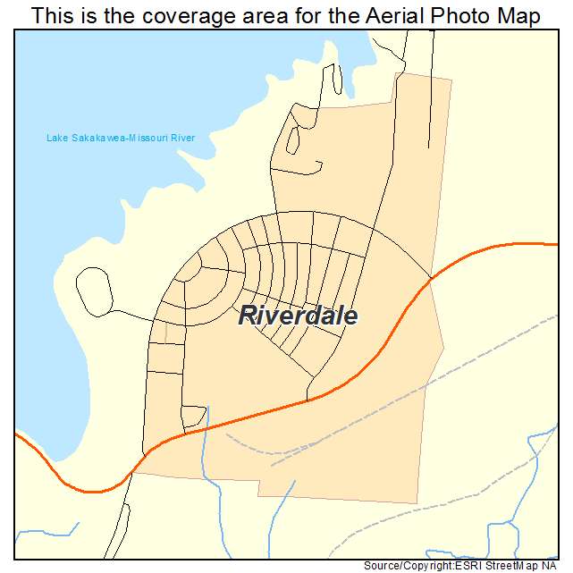 Riverdale, ND location map 