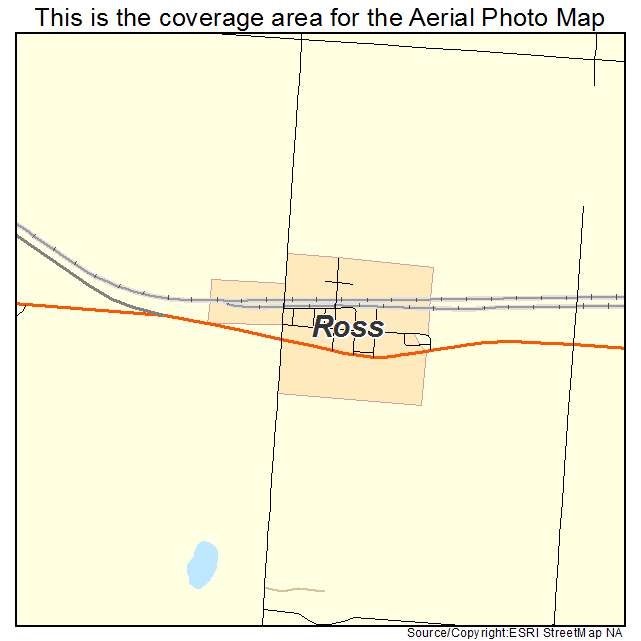 Ross, ND location map 