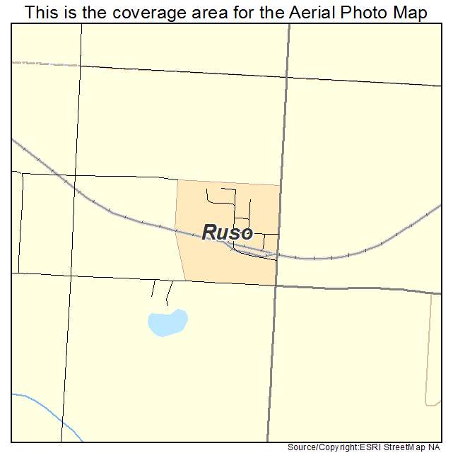 Ruso, ND location map 