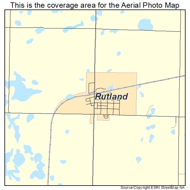 Rutland, ND location map 