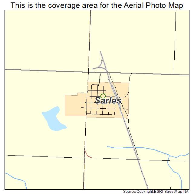 Sarles, ND location map 