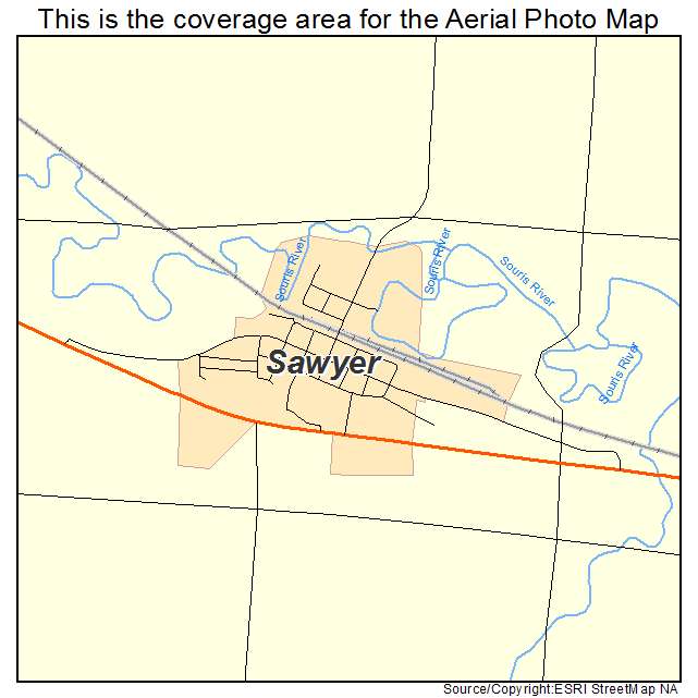 Sawyer, ND location map 
