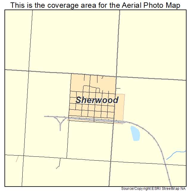 Sherwood, ND location map 
