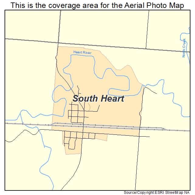 South Heart, ND location map 