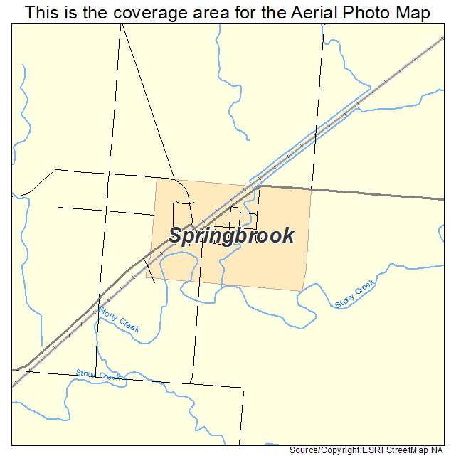 Springbrook, ND location map 
