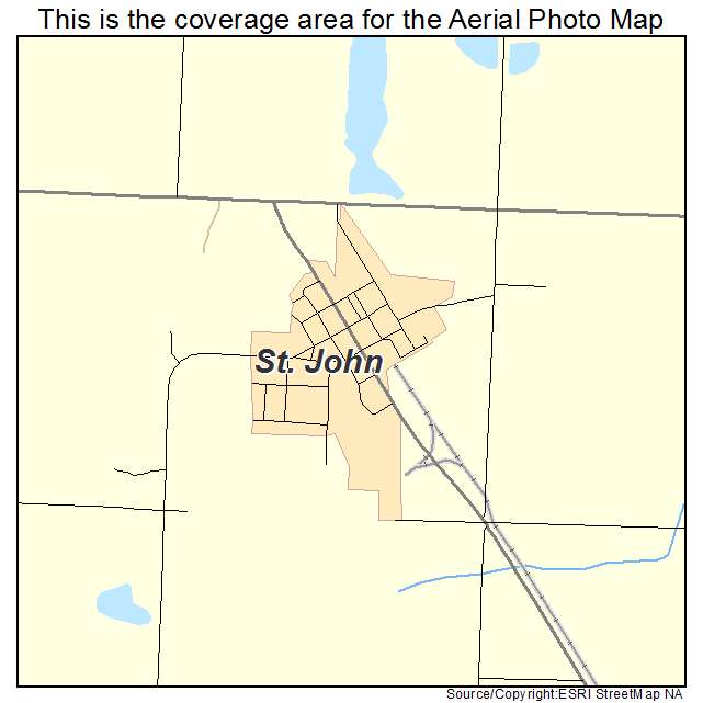 St John, ND location map 
