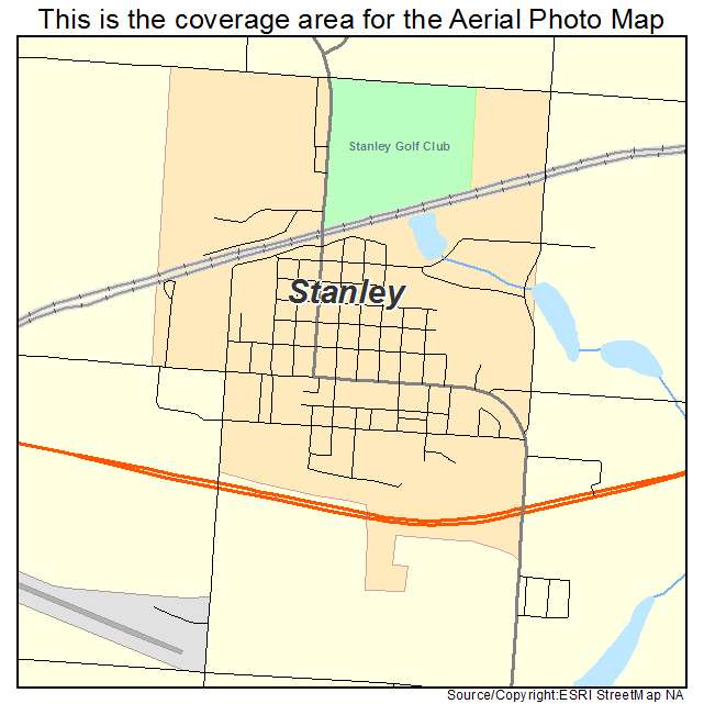 Stanley, ND location map 