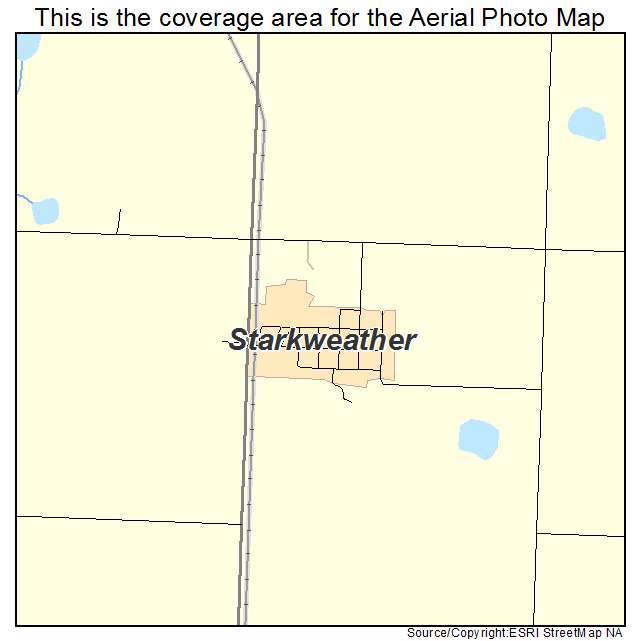 Starkweather, ND location map 