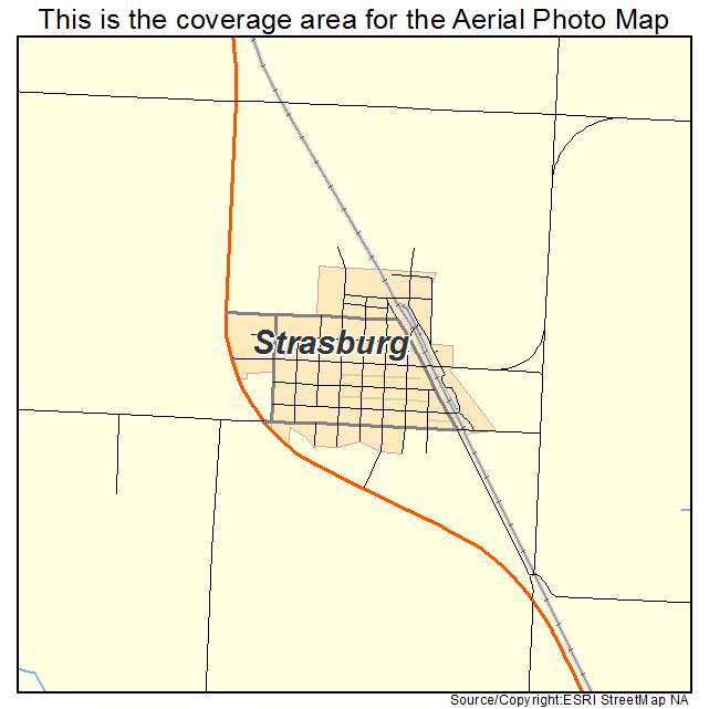 Strasburg, ND location map 