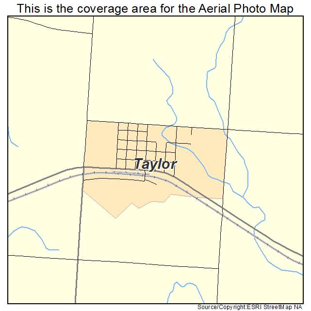 Taylor, ND location map 