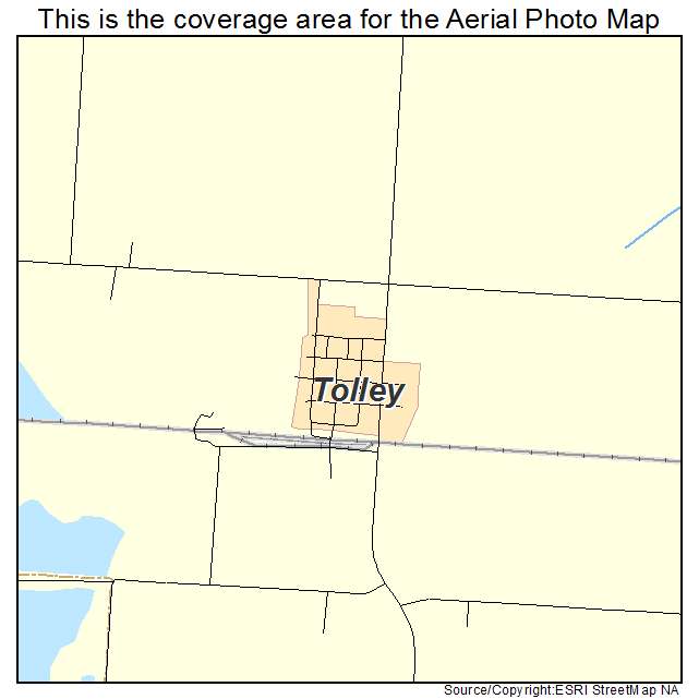 Tolley, ND location map 