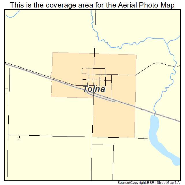 Tolna, ND location map 
