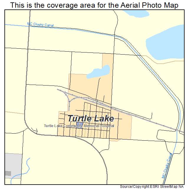 Turtle Lake, ND location map 