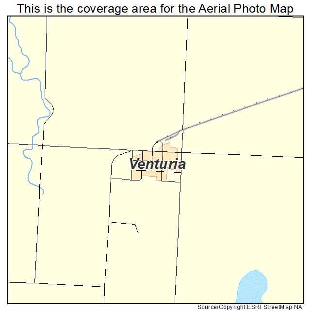 Venturia, ND location map 