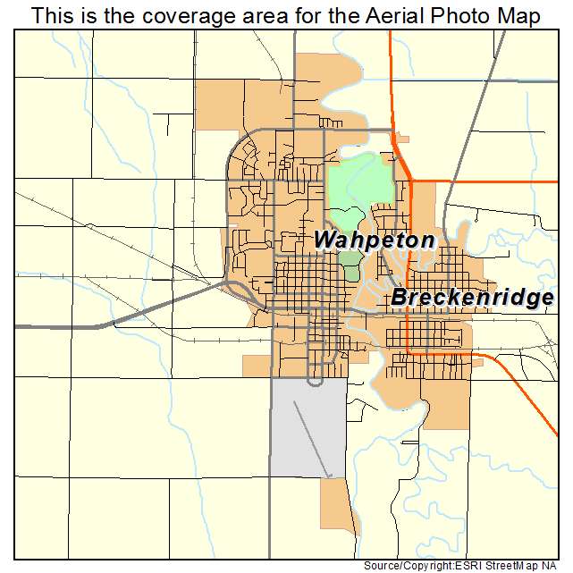 Wahpeton, ND location map 