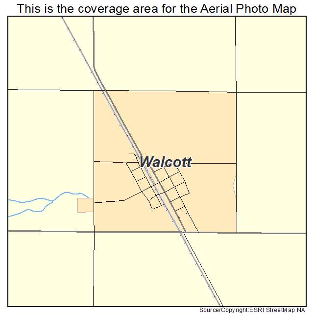Walcott, ND location map 
