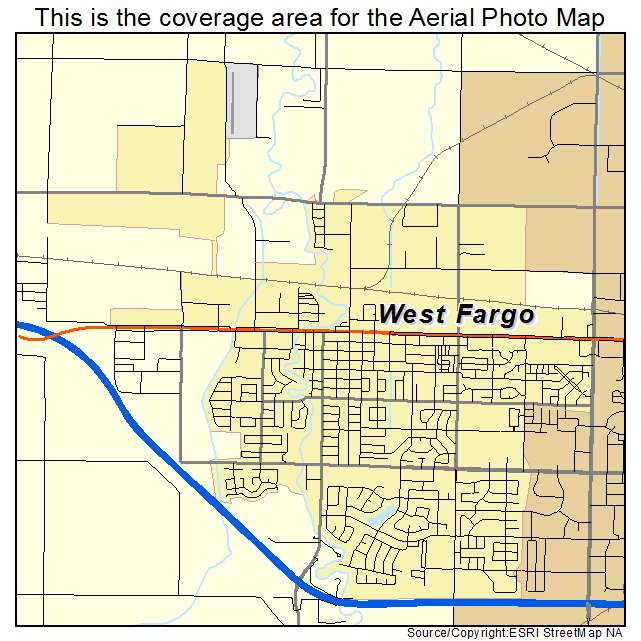 West Fargo, ND location map 