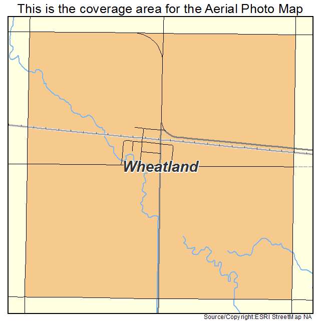 Wheatland, ND location map 