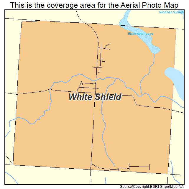 White Shield, ND location map 