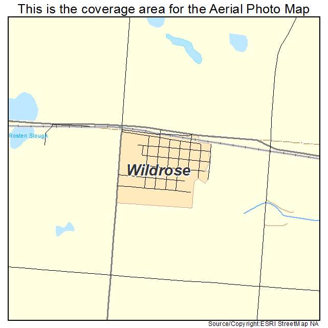 Wildrose, ND location map 