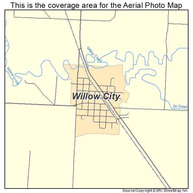 Willow City, ND location map 