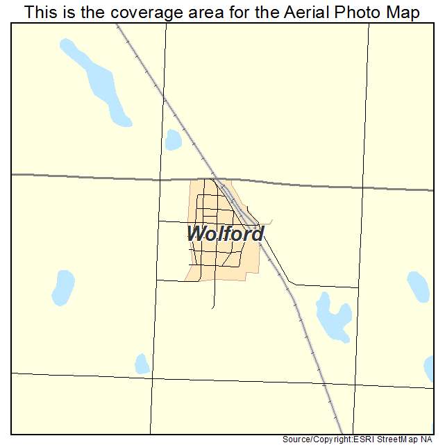 Wolford, ND location map 