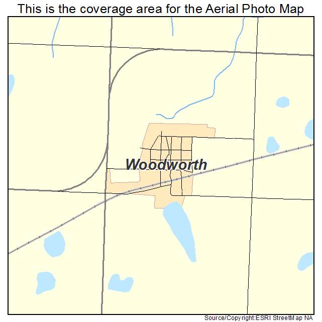 Woodworth, ND location map 