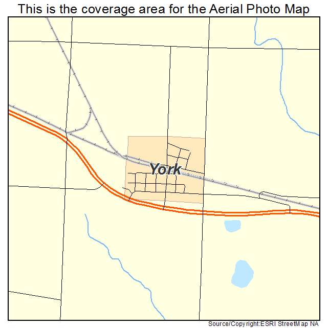 York, ND location map 