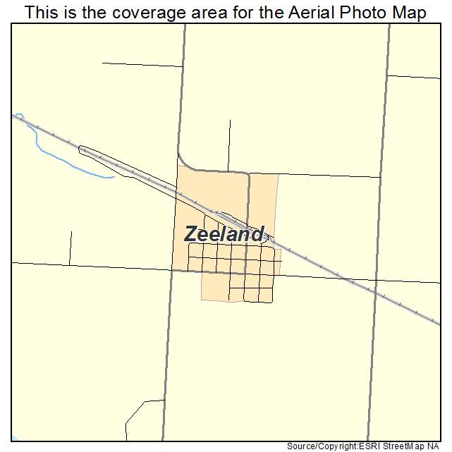 Zeeland, ND location map 