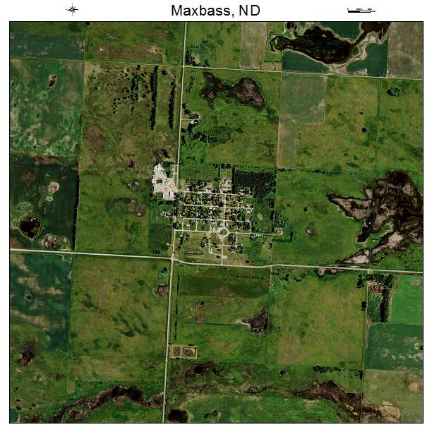 Maxbass, ND air photo map