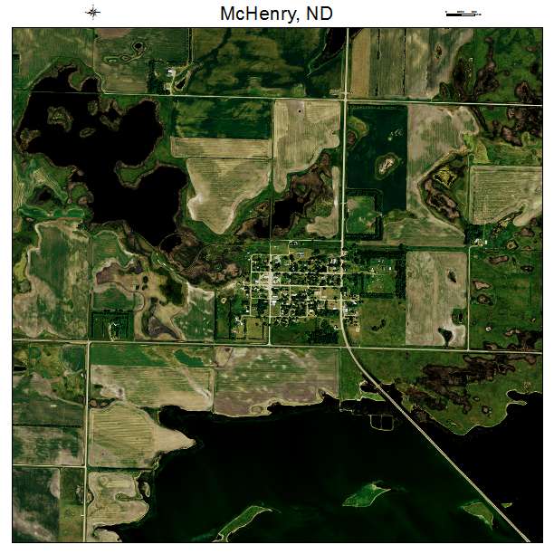 McHenry, ND air photo map