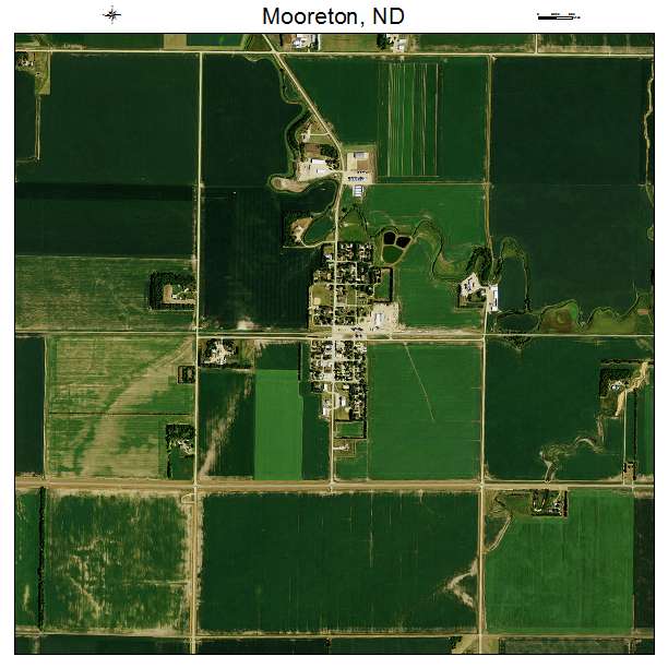 Mooreton, ND air photo map