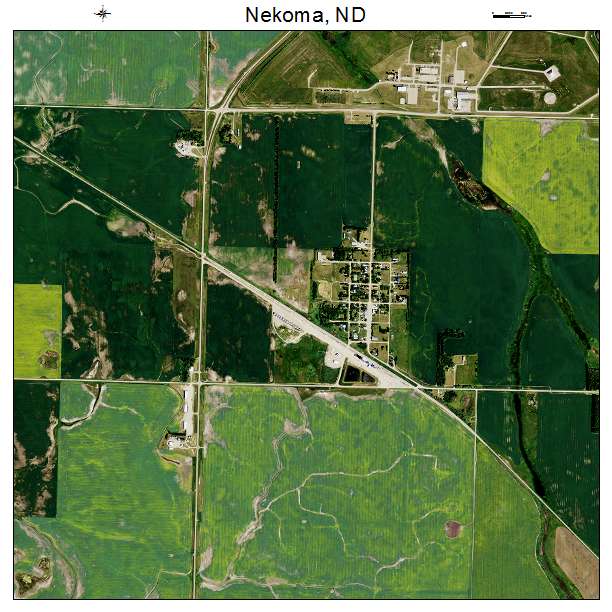 Nekoma, ND air photo map