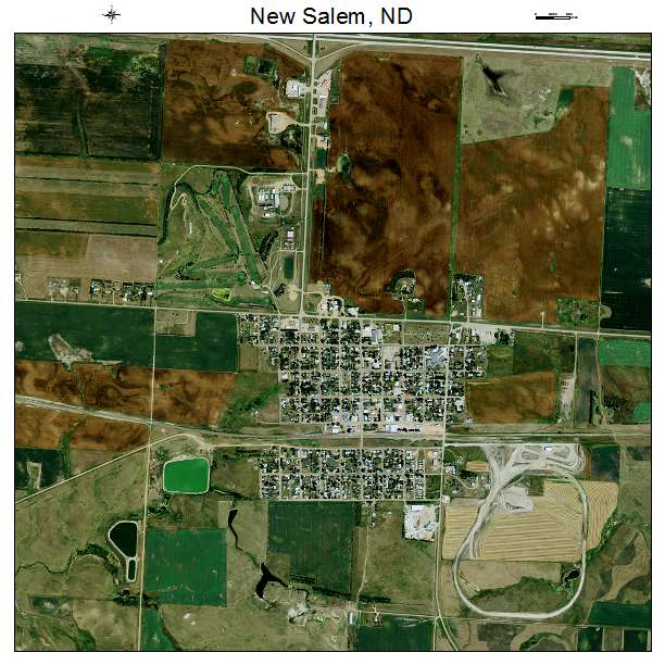 New Salem, ND air photo map
