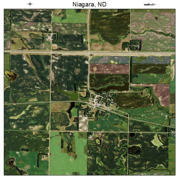 Niagara, ND air photo map