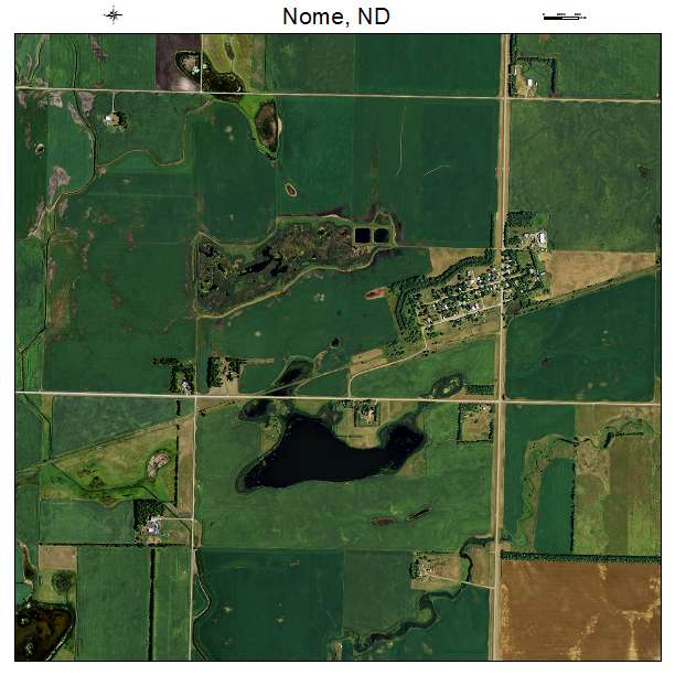 Nome, ND air photo map
