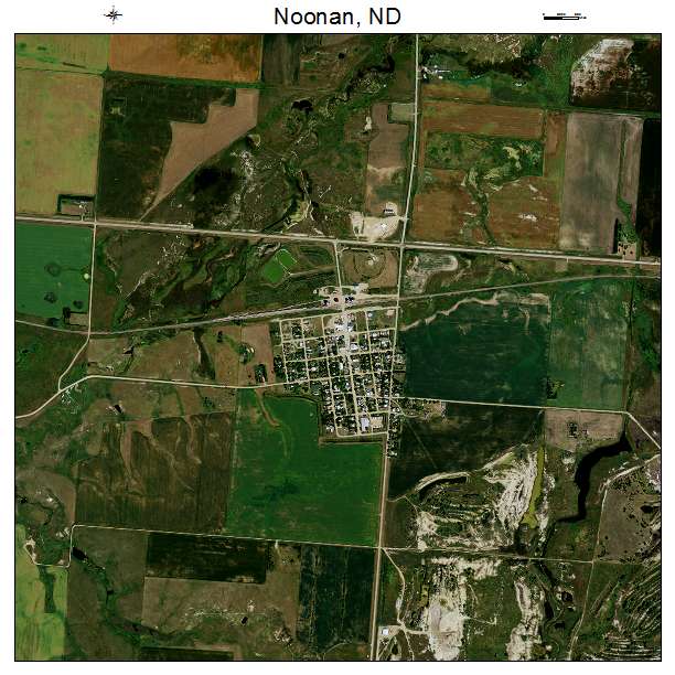 Noonan, ND air photo map