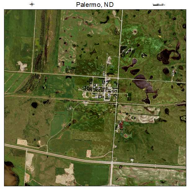 Palermo, ND air photo map