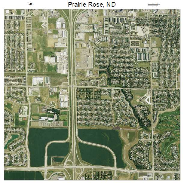 Prairie Rose, ND air photo map