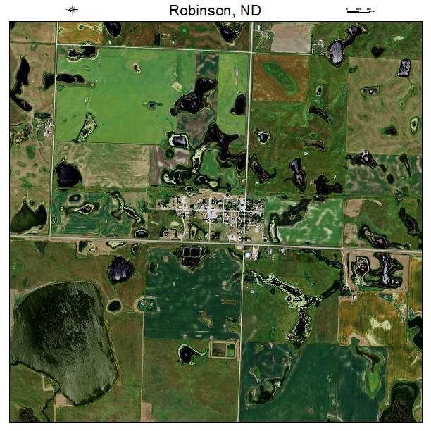 Robinson, ND air photo map