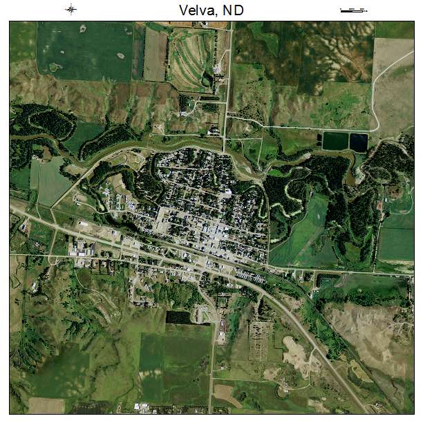 Velva, ND air photo map