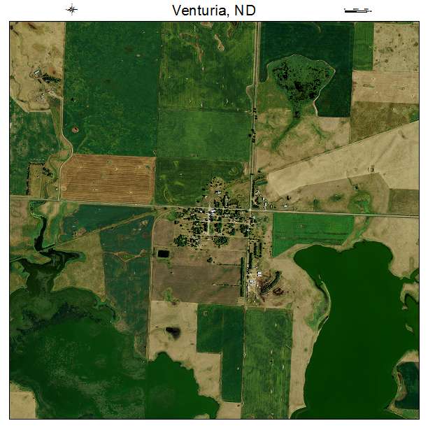 Venturia, ND air photo map