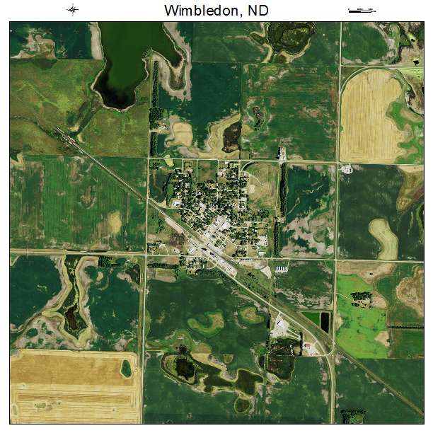 Wimbledon, ND air photo map