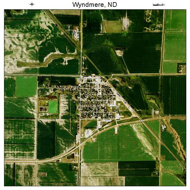 Wyndmere, ND air photo map