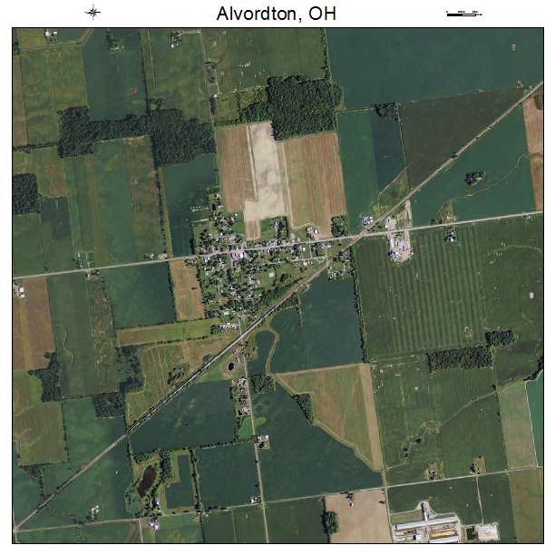 Alvordton, OH air photo map