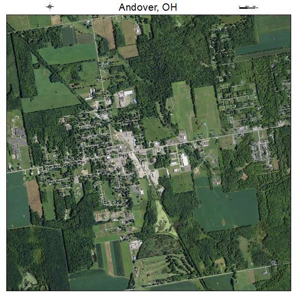 Andover, OH air photo map