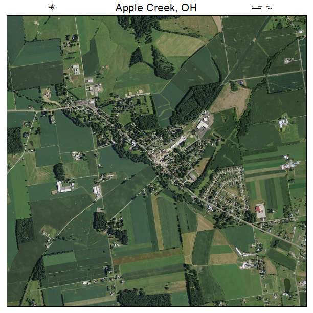 Apple Creek, OH air photo map
