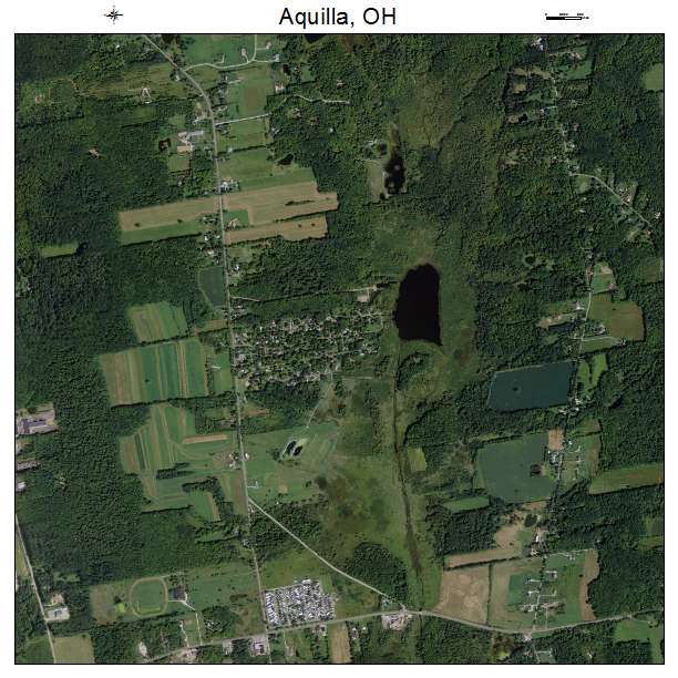Aquilla, OH air photo map