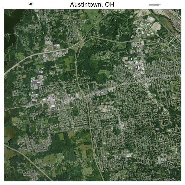 Austintown, OH air photo map